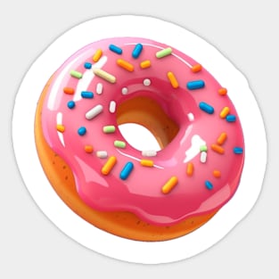 pink donut Sticker